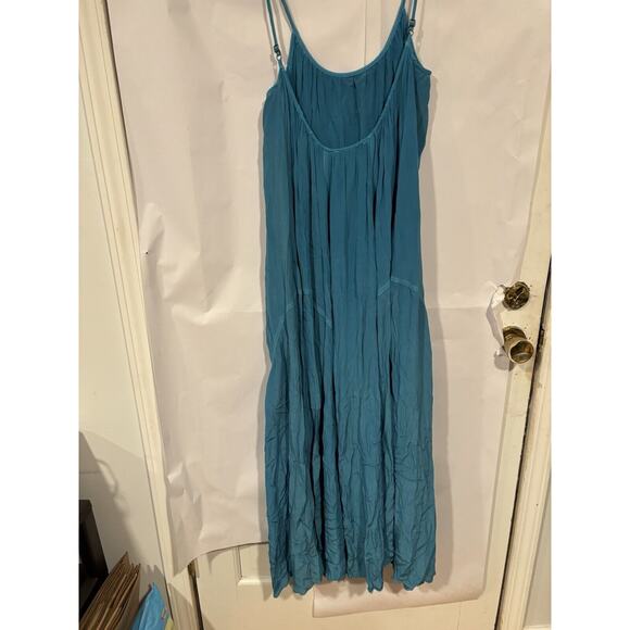All Saints Women’s Amor Flowy Dress in Hawaiian Blue Size 6 - Picture 5 of 7